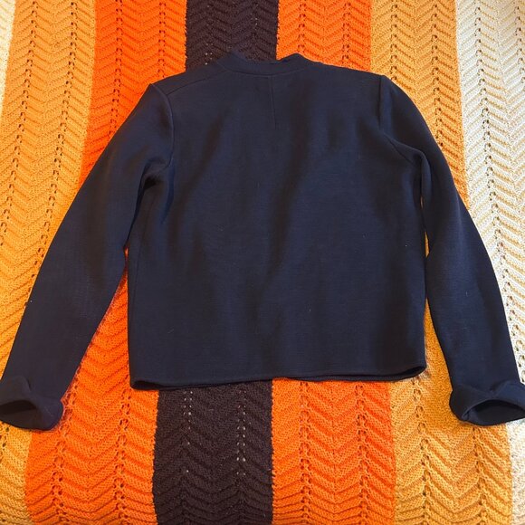 1950s Pure virgin wool Brigus Knitting Mills black fully-fashioned blazer! - Picture 12 of 16